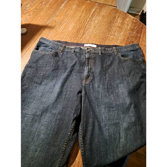 Lee Men’s Size 52x30 Regular Fit Tapered Leg Denim Blue Jeans Pockets Belt Loops - Picture 2 of 3